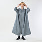 45R Indigo Khadi Shirt-denim Tucked Dress