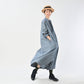 45R Indigo Khadi Shirt-denim Tucked Dress