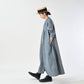 45R Indigo Khadi Shirt-denim Tucked Dress