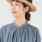 45R Indigo Khadi Shirt-denim Tucked Dress