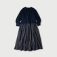 45R Indigo Cotton Fleece Denim Dress