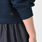 45R Indigo Cotton Fleece Denim Dress