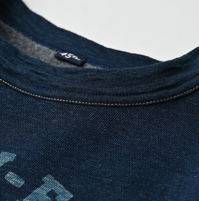 45R Indigo Cotton Fleece Denim Dress