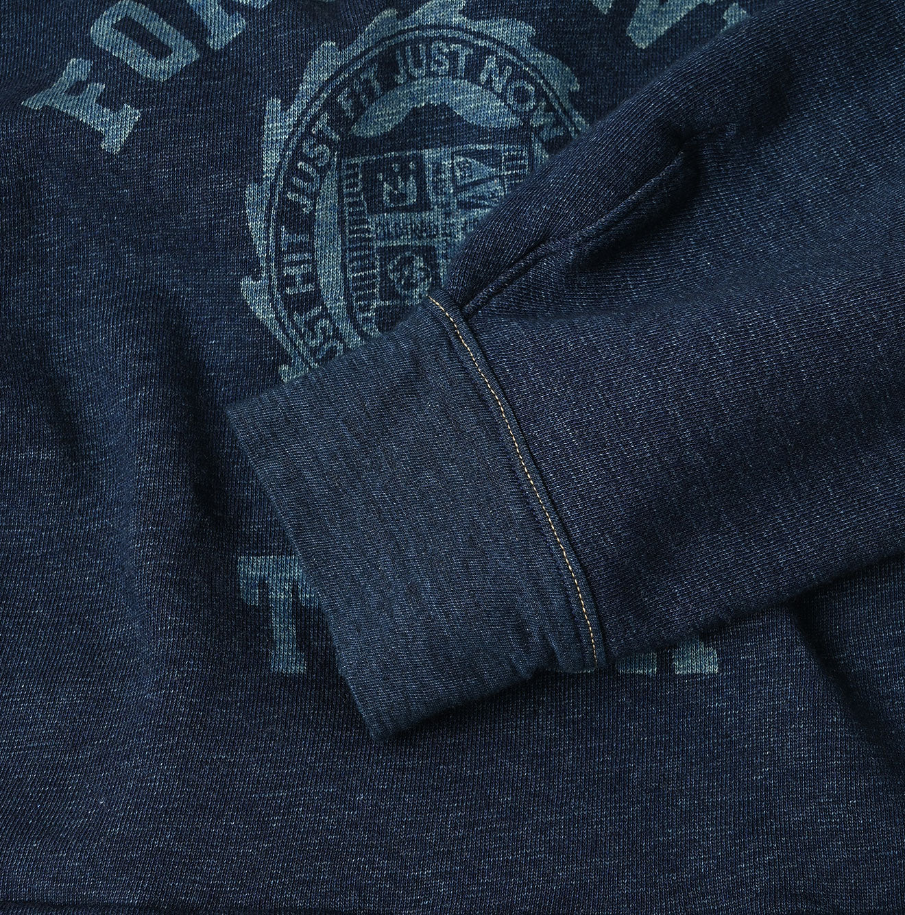 45R Indigo Cotton Fleece Denim Dress