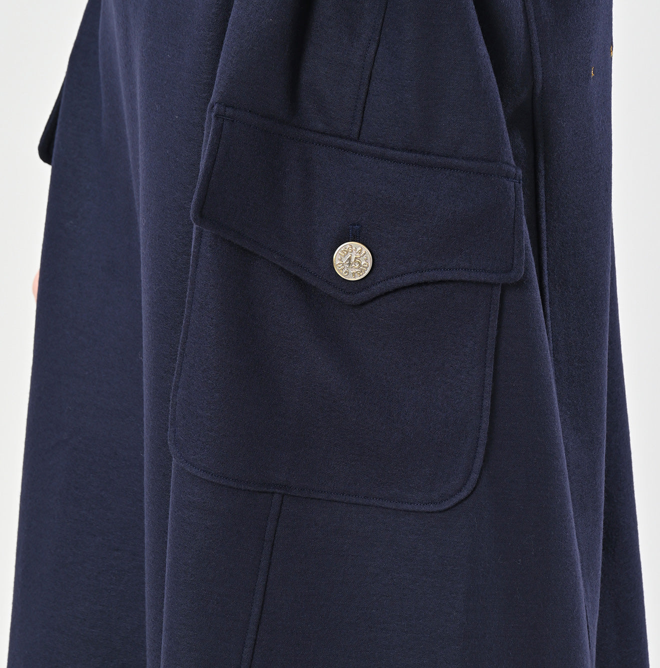 45R Herringbone Jersey Flannel Dress