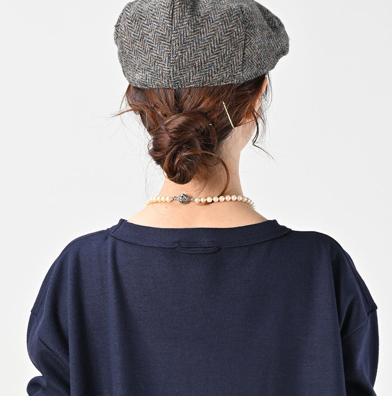 45R Herringbone Jersey Flannel Dress