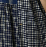 45R Ai Indigo Flannel Mix Patchwork Dress