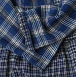 45R Ai Indigo Flannel Mix Patchwork Dress