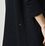 45R Indigo Cotton Fleece x Denim Dress