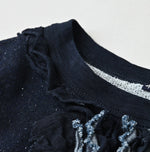 45R Indigo Cotton Fleece x Denim Dress