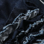45R Indigo Cotton Fleece x Denim Dress