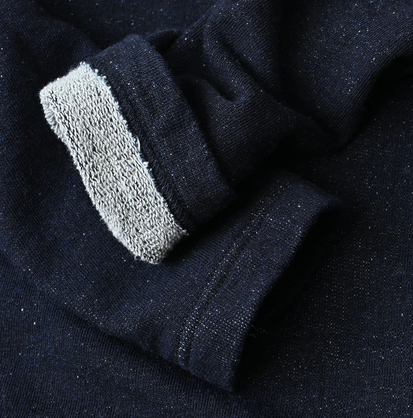 45R Indigo Cotton Fleece x Denim Dress - Image 16