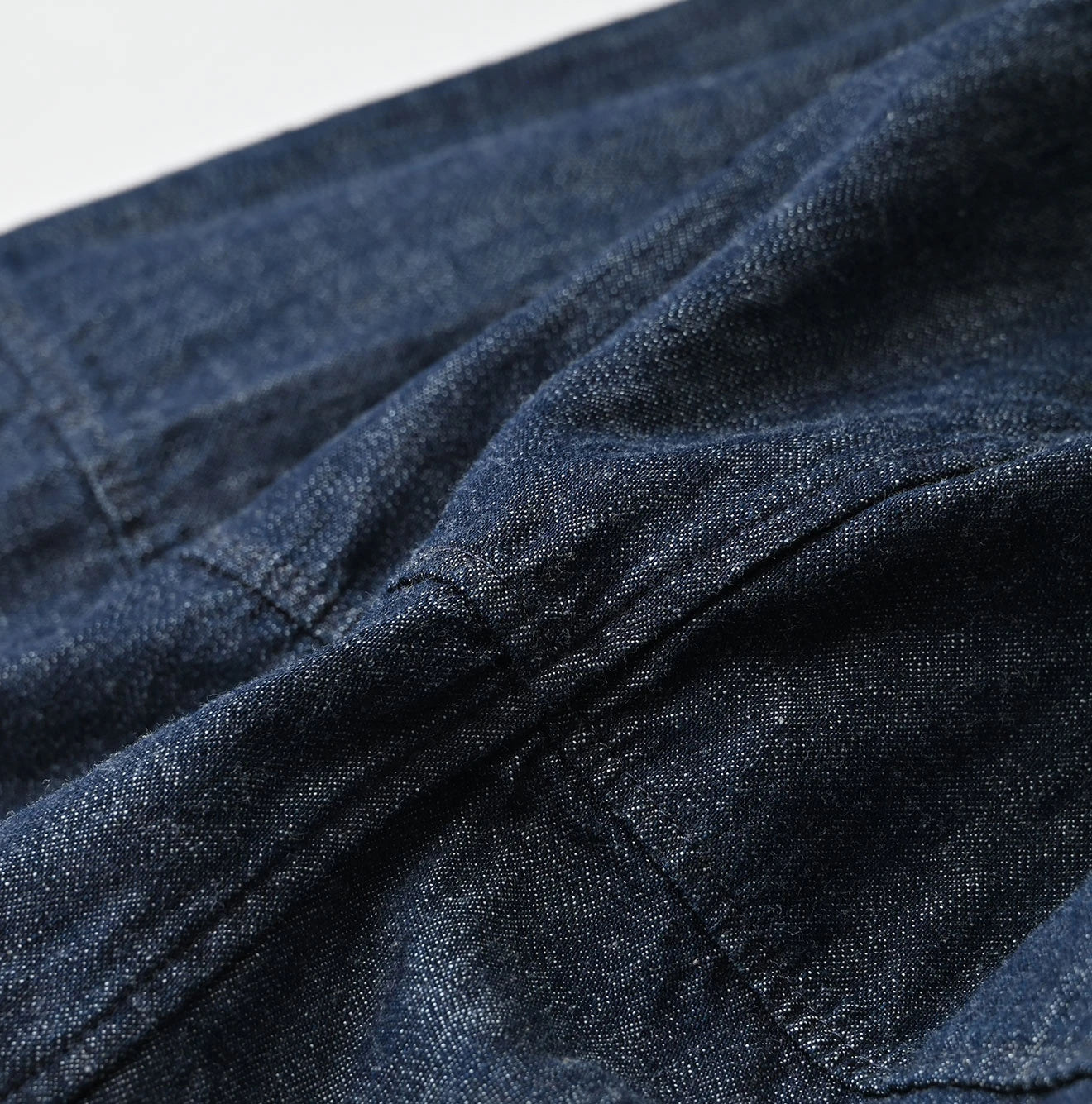 45R Indigo Cotton Fleece x Denim Dress