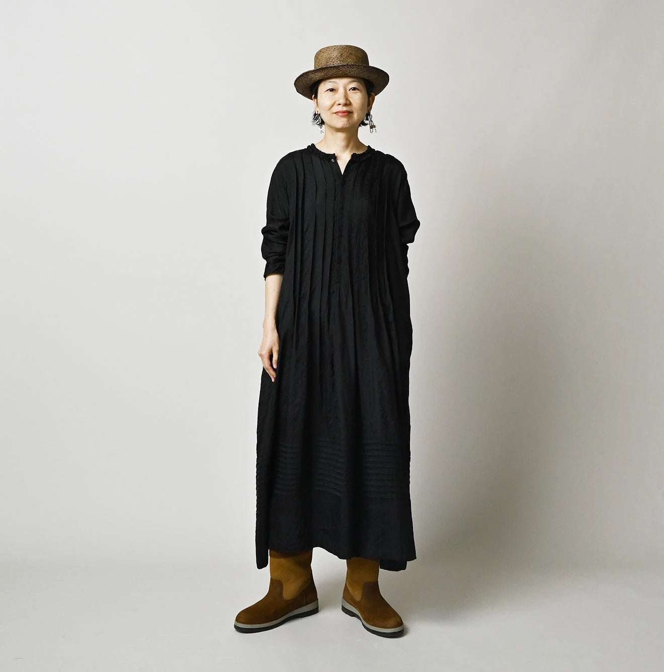 45R Silk Pintuck Dress - Image 2