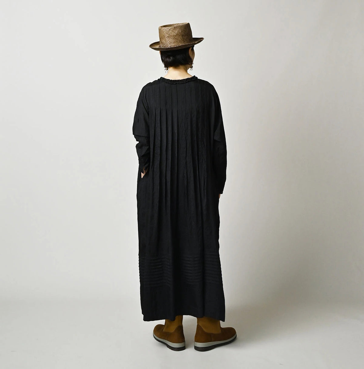 45R Silk Pintuck Dress