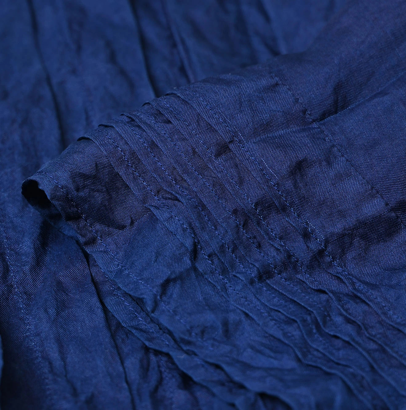 45R Ai Indigo Silk Pintuck Dress - Image 17