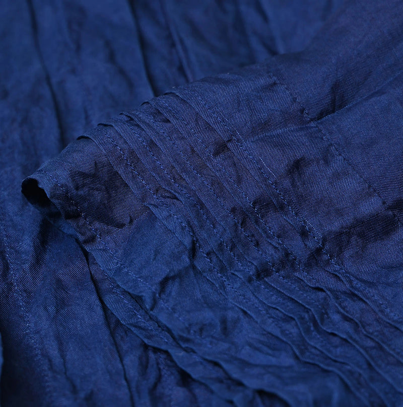 45R Ai Indigo Silk Pintuck Dress - Image 17