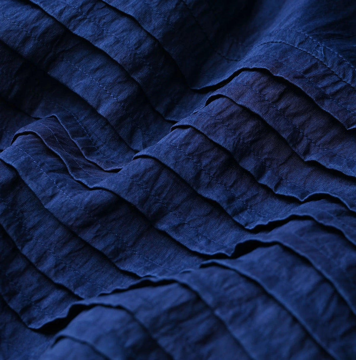 45R Ai Indigo Silk Pintuck Dress