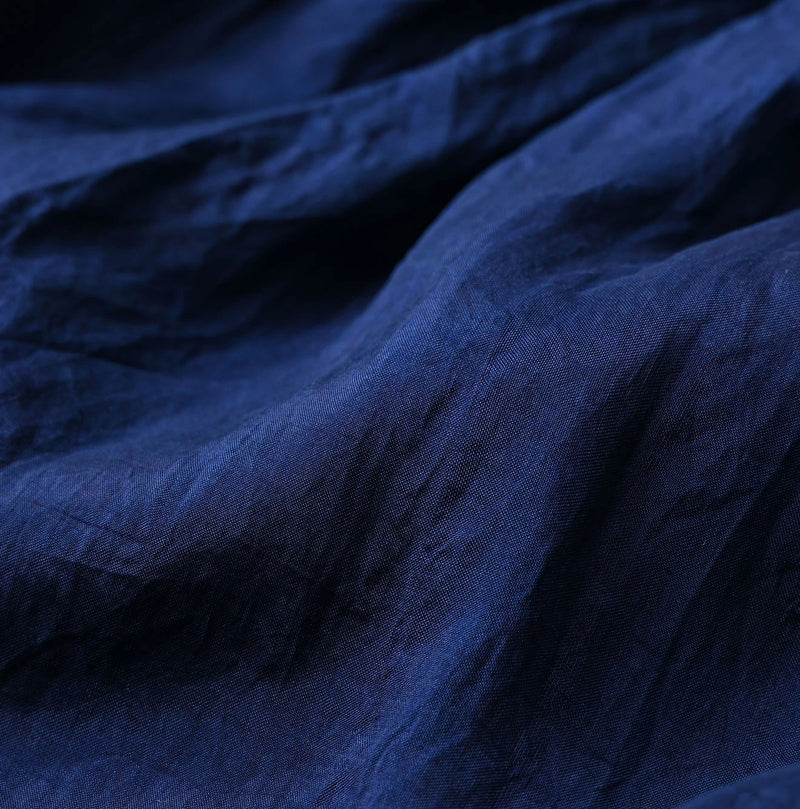 45R Ai Indigo Silk Pintuck Dress - Image 20