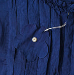 45R Ai Indigo Silk Pintuck Dress
