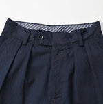 Indigo Okome Chino Charlotte Baggy Pants - 45R by 45rpm studio