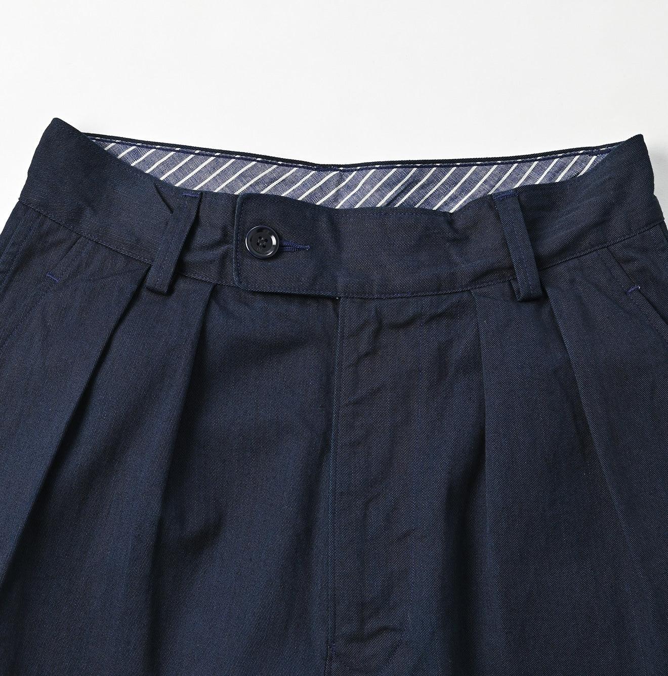 Indigo Okome Chino Charlotte Baggy Pants - 45R by 45rpm studio - Image 11