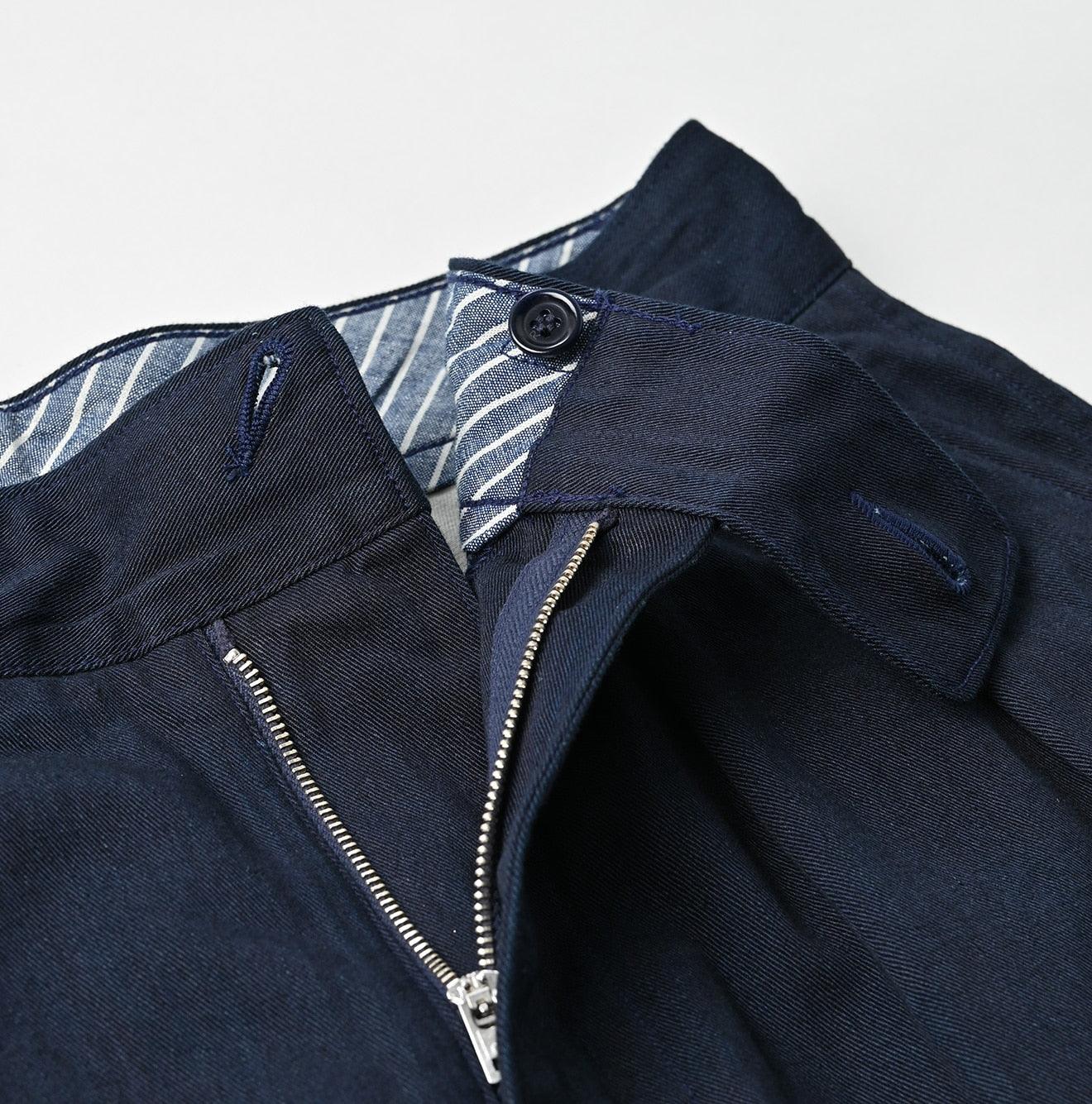 Indigo Okome Chino Charlotte Baggy Pants - 45R by 45rpm studio - Image 12