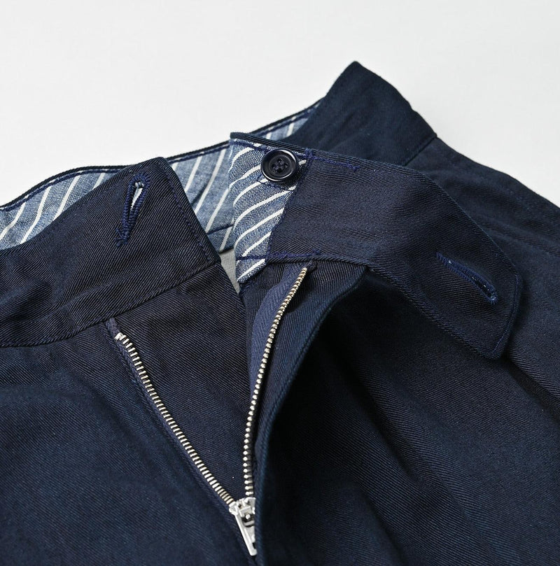 Indigo Okome Chino Charlotte Baggy Pants - 45R by 45rpm studio - Image 12