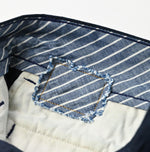 Indigo Okome Chino Charlotte Baggy Pants - 45R by 45rpm studio