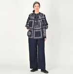 Indigo Okome Chino Charlotte Baggy Pants - 45R by 45rpm studio