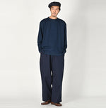 Indigo Okome Chino Charlotte Baggy Pants - 45R by 45rpm studio