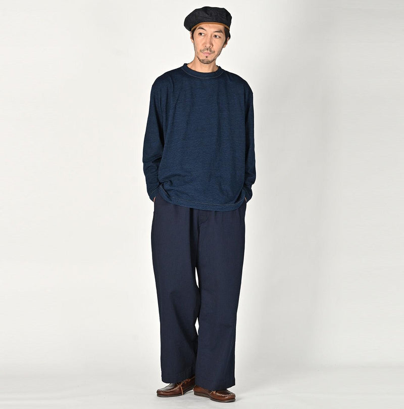 Indigo Okome Chino Charlotte Baggy Pants - 45R by 45rpm studio - Image 9