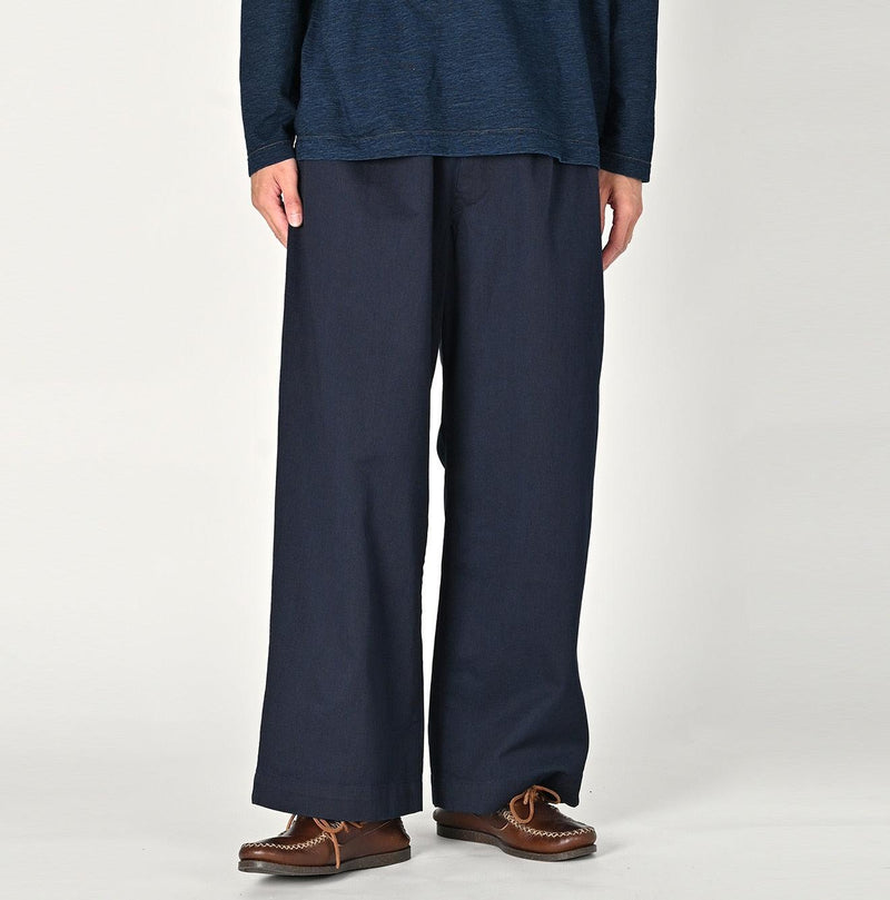 Indigo Okome Chino Charlotte Baggy Pants - 45R by 45rpm studio - Image 6