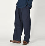 Indigo Okome Chino Charlotte Baggy Pants - 45R by 45rpm studio