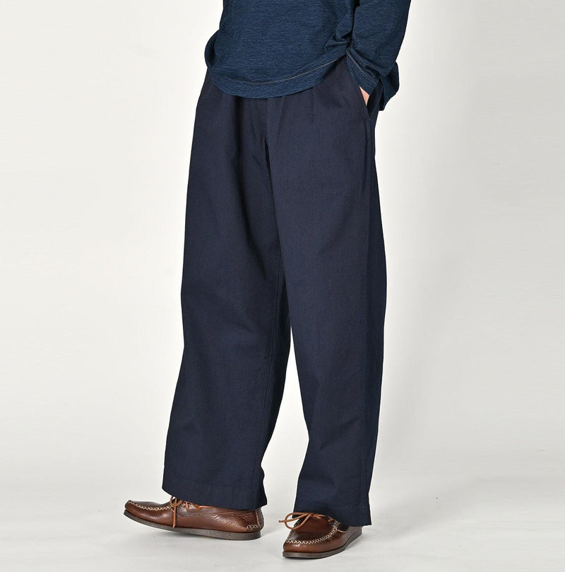 Indigo Okome Chino Charlotte Baggy Pants - 45R by 45rpm studio - Image 7
