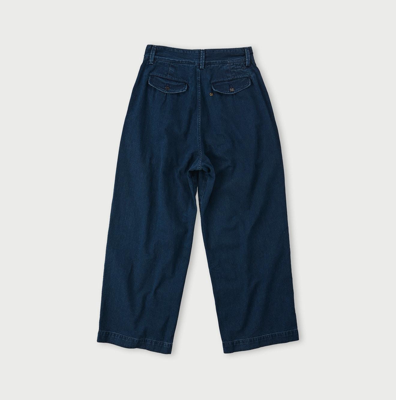 Indigo Okome Chino Charlotte Baggy Pants Distressed (L to XXL) - 45R by 45rpm studio - Image 10