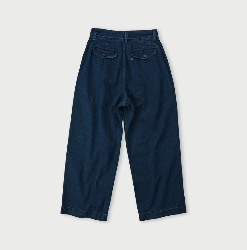Indigo Okome Chino Charlotte Baggy Pants Distressed (L to XXL) - 45R by 45rpm studio - Image 10