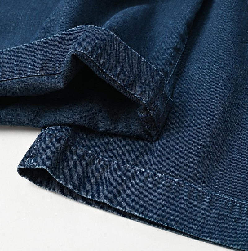 Indigo Okome Chino Charlotte Baggy Pants Distressed (L to XXL) - 45R by 45rpm studio - Image 14