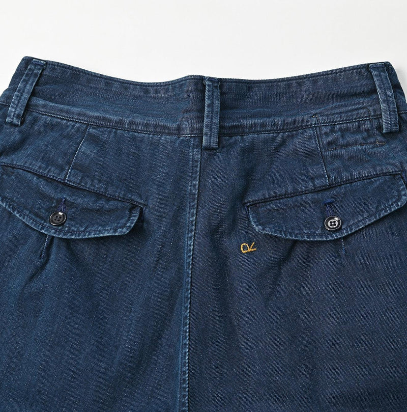 Indigo Okome Chino Charlotte Baggy Pants Distressed (L to XXL) - 45R by 45rpm studio - Image 15