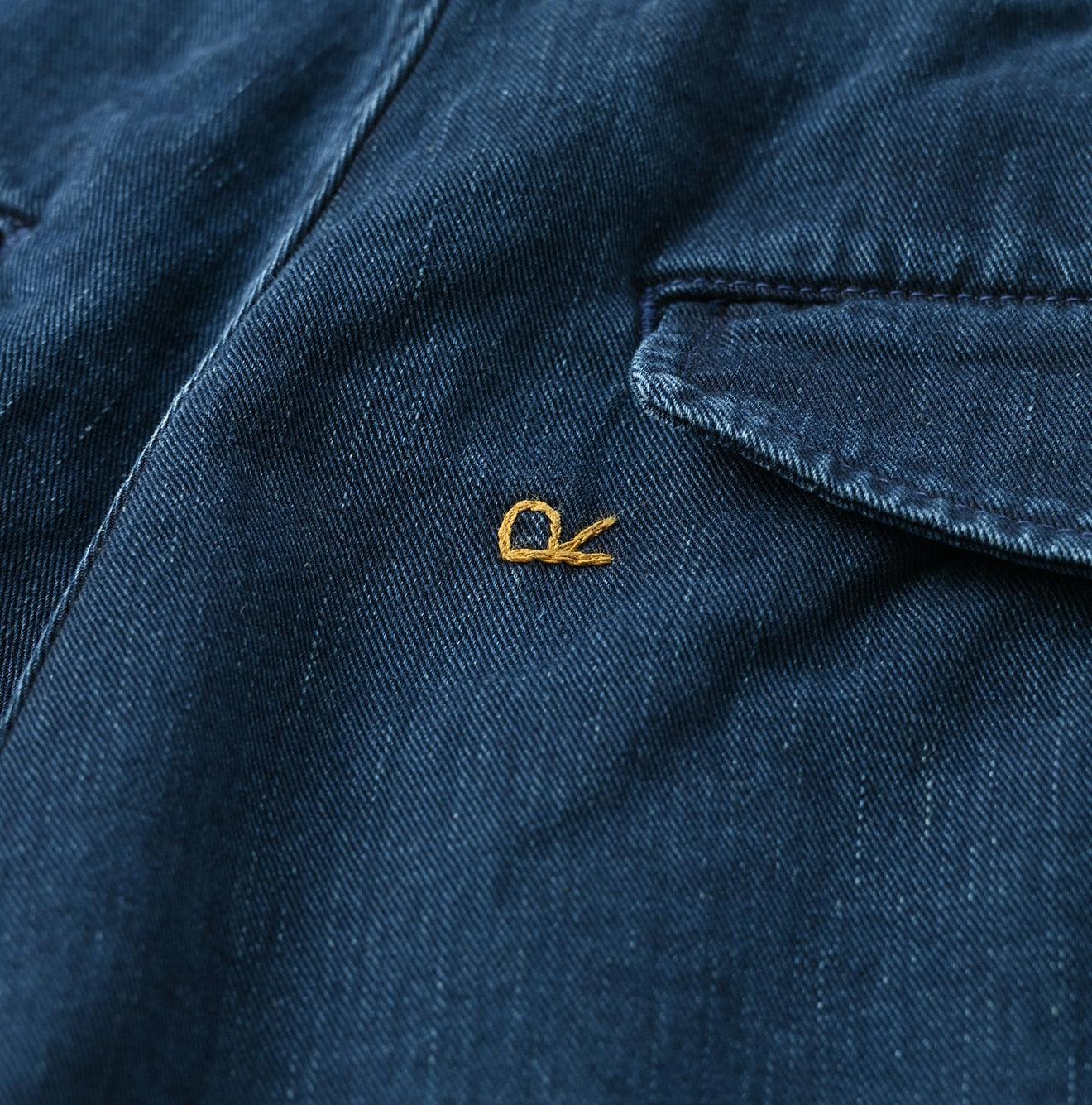 Indigo Okome Chino Charlotte Baggy Pants Distressed (L to XXL) - 45R by 45rpm studio