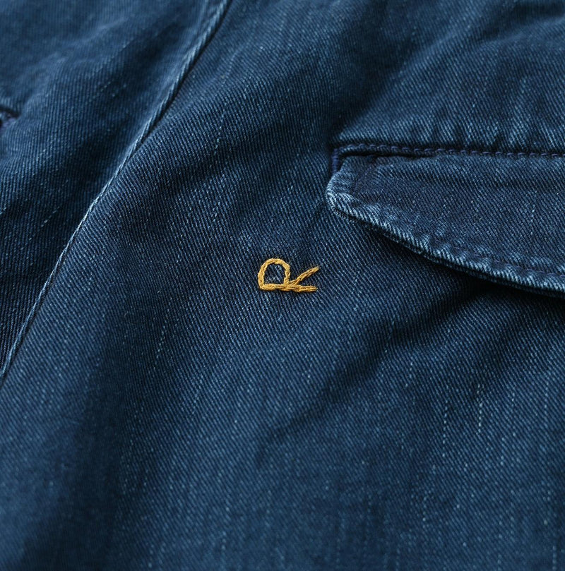 Indigo Okome Chino Charlotte Baggy Pants Distressed (L to XXL) - 45R by 45rpm studio - Image 17