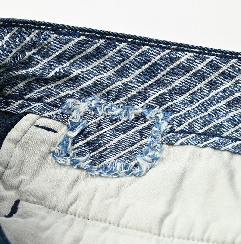 Indigo Okome Chino Charlotte Baggy Pants Distressed (L to XXL) - 45R by 45rpm studio - Image 18