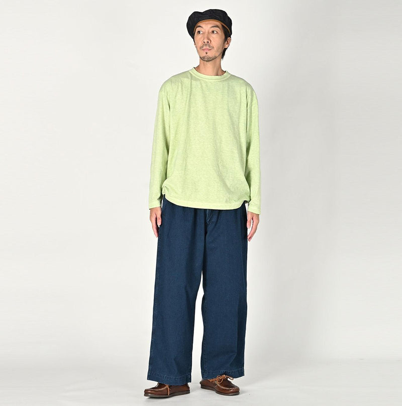 Indigo Okome Chino Charlotte Baggy Pants Distressed (L to XXL) - 45R by 45rpm studio - Image 9