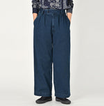 Indigo Okome Chino Charlotte Baggy Pants Distressed (L to XXL) - 45R by 45rpm studio