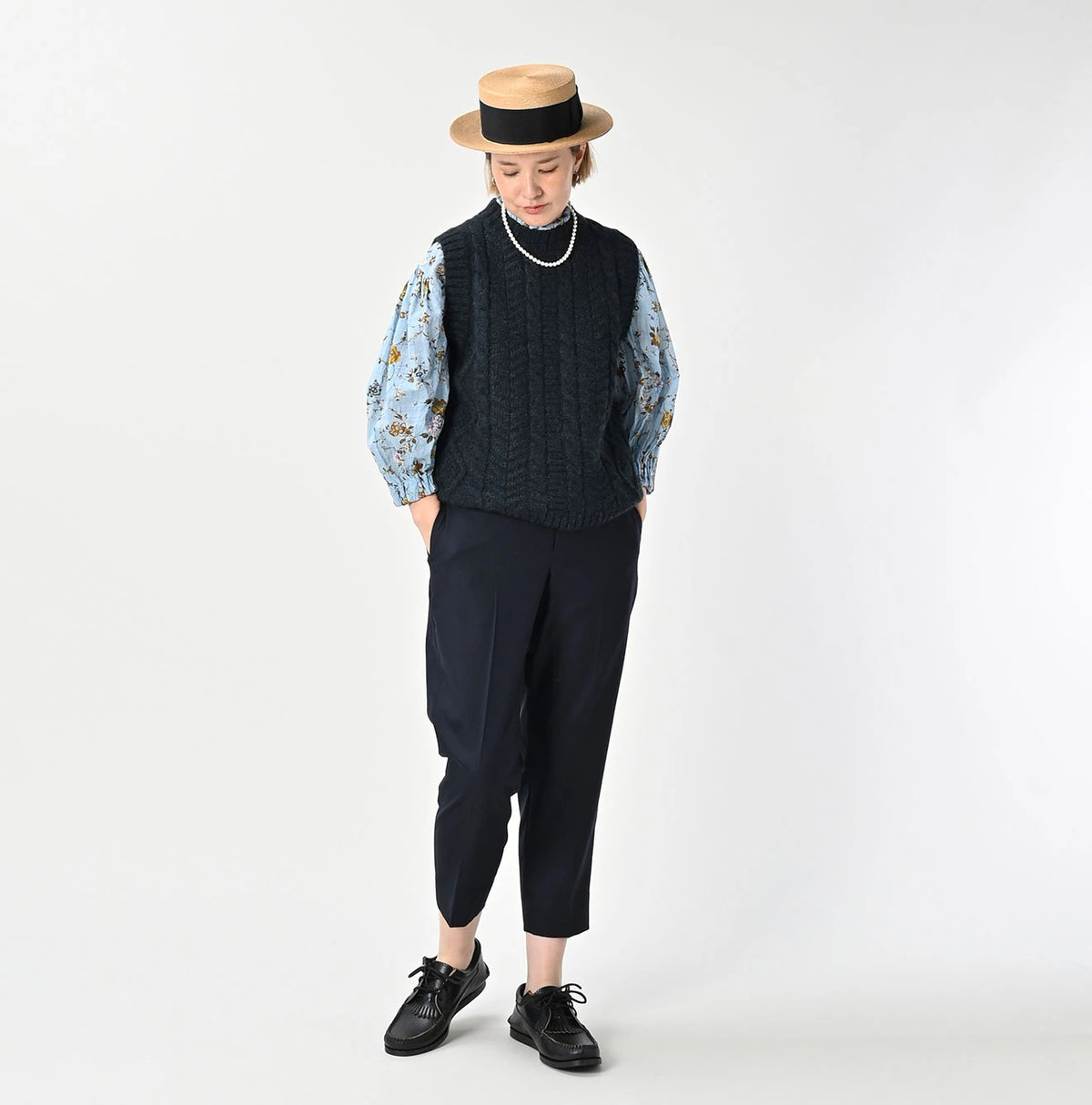 45R Wool Saxony Sabrina Slacks Women