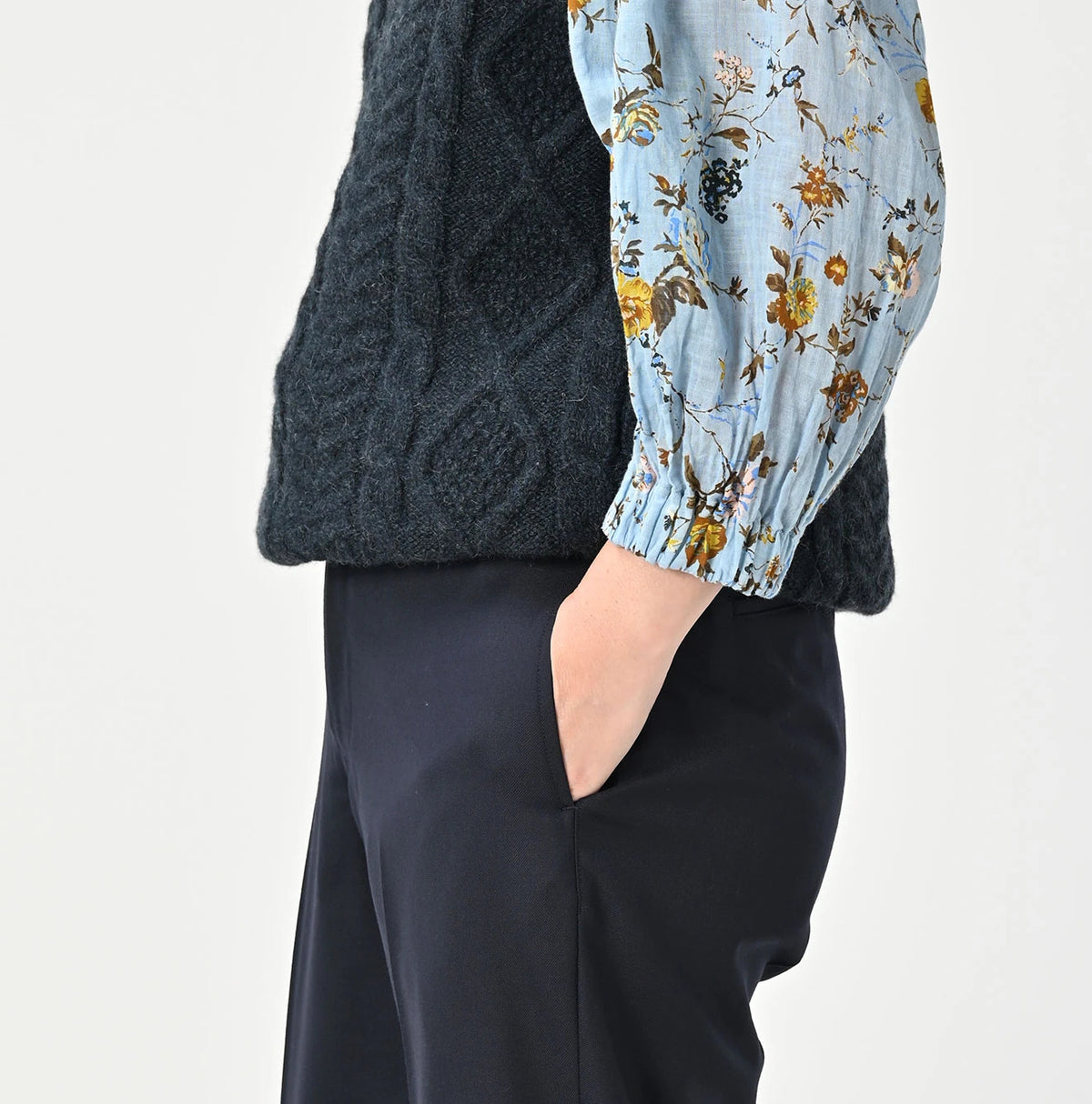 45R Wool Saxony Sabrina Slacks Women