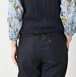 45R Wool Saxony Sabrina Slacks Women