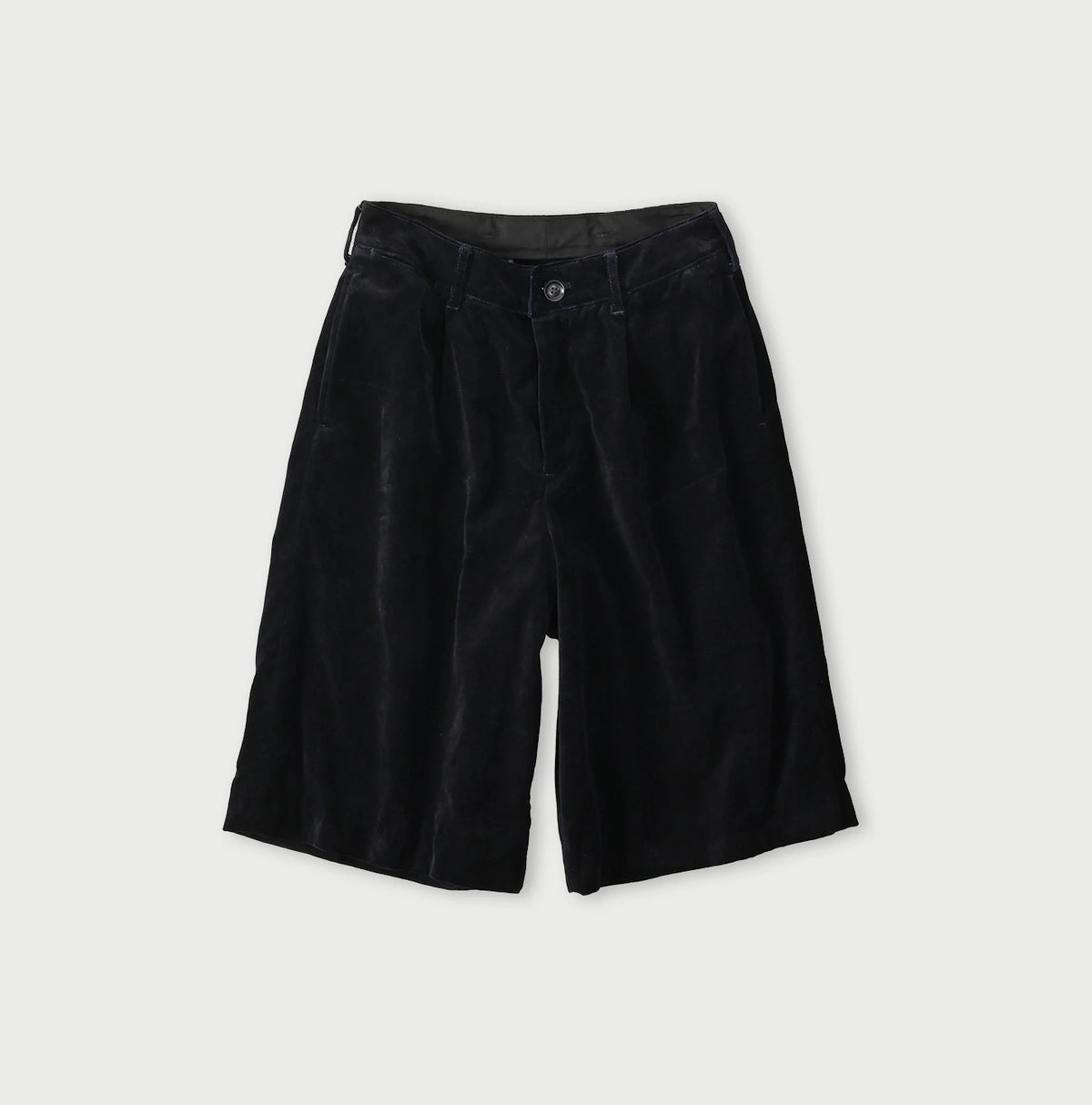 45R Indigo Velvet Lucie Bermuda Pants
