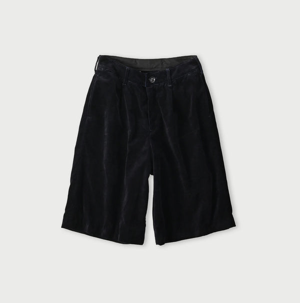 45R Indigo Velvet Lucie Bermuda Pants