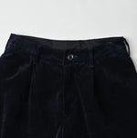 45R Indigo Velvet Lucie Bermuda Pants